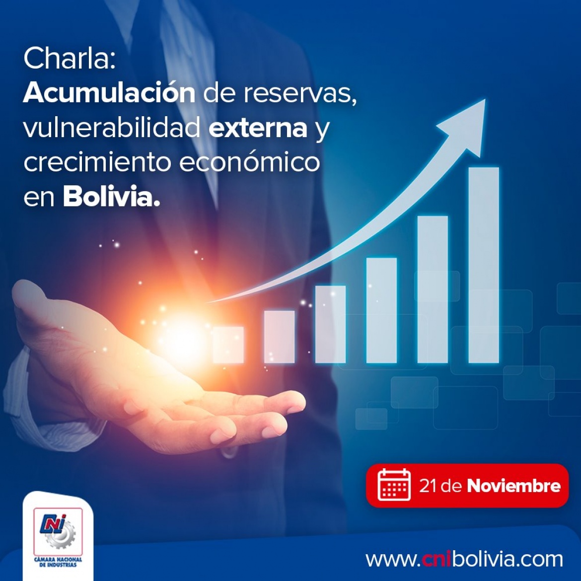 CHARLA: ACUMULACIÓN DE RESERVAS, VULNERABILIDAD EXTERNA Y CRECIMIENTO ECONÓMICO EN BOLIVIA CHARLA: ACUMULACIÓN DE RESERVAS, VULNERABILIDAD EXTERNA Y CRECIMIENTO ECONÓMICO EN BOLIVIA