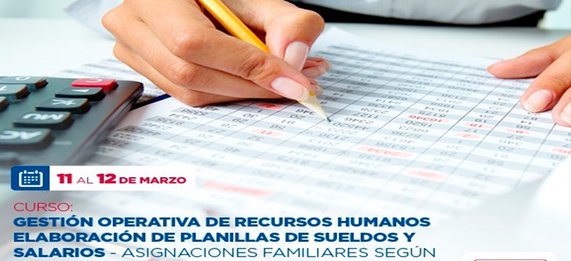 CADINPAZ realizará curso sobre elaboración de planillas CADINPAZ realizará curso sobre elaboración de planillas