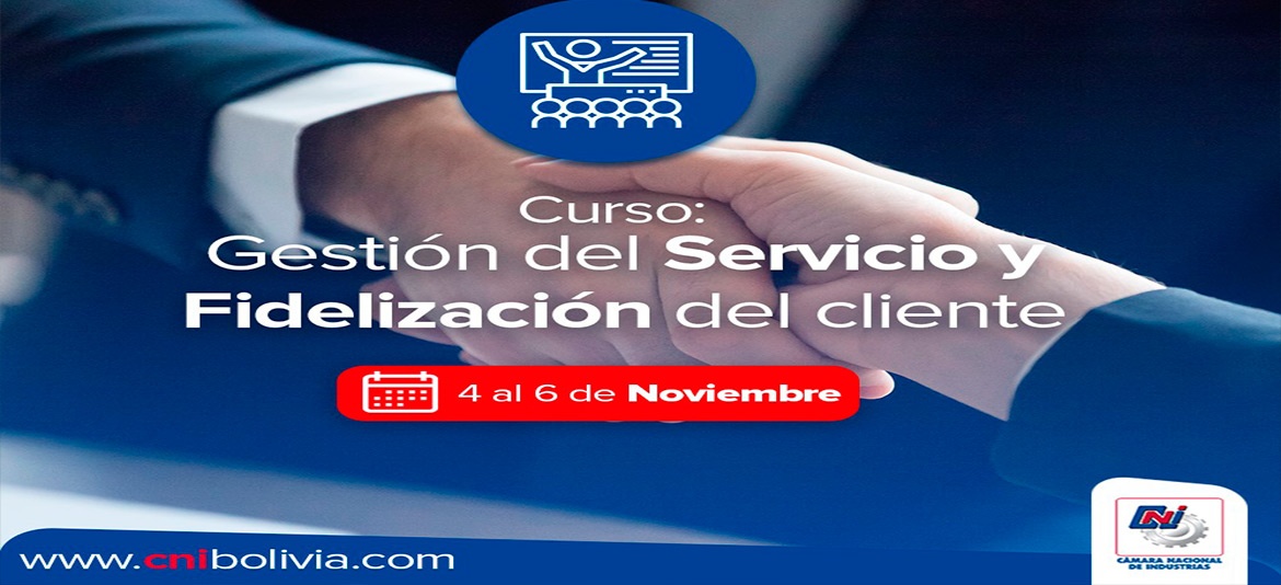 Curso sobre fidelización del cliente tendrá lugar del 4 al 6 de noviembre Curso sobre fidelización del cliente tendrá lugar del 4 al 6 de noviembre