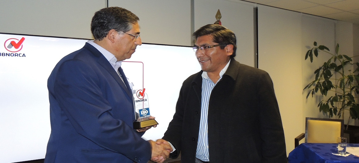 La CNI recibió un reconocimiento del IBNORCA La CNI recibió un reconocimiento del IBNORCA