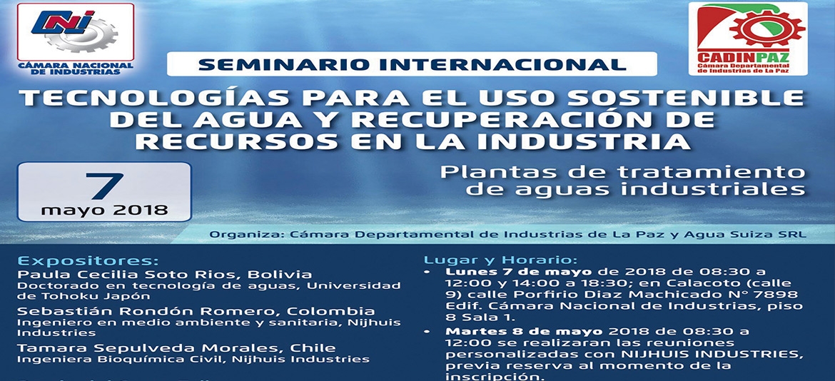 CADINPAZ realizará curso para uso sostenible del agua CADINPAZ realizará curso para uso sostenible del agua