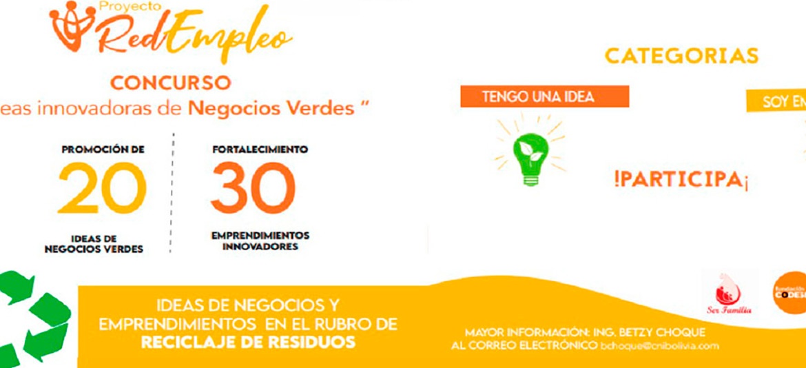 CONCURSO: IDEAS INNOVADORAS DE NEGOCIOS VERDES CONCURSO: IDEAS INNOVADORAS DE NEGOCIOS VERDES