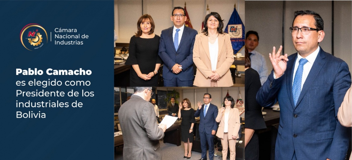 Pablo Camacho es elegido como Presidente de los industriales de Bolivia Pablo Camacho es elegido como Presidente de los industriales de Bolivia
